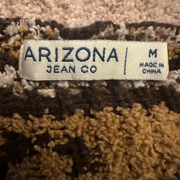 Arizona Jean Co. Medium Long Cardigan Tan Brown pockets soft - Picture 4 of 7